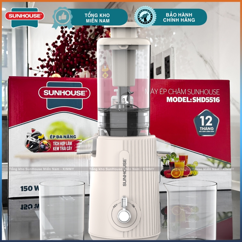 Máy ép chậm trái quả Sunhouse SHD5516